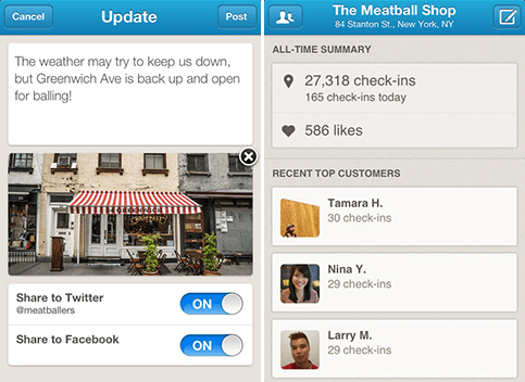 monitor online reviews Open for Business: The New Foursquare App for Biz Owners