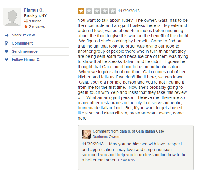 Revenge of the Business Owners: Is It Worth Fighting Back Against Negative Reviewers?