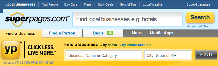 superpages yellowpages