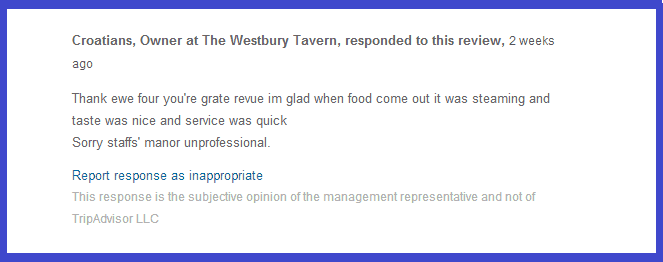 This Restaurant Owner’s Response to a TripAdvisor Review Humiliates Her Customer