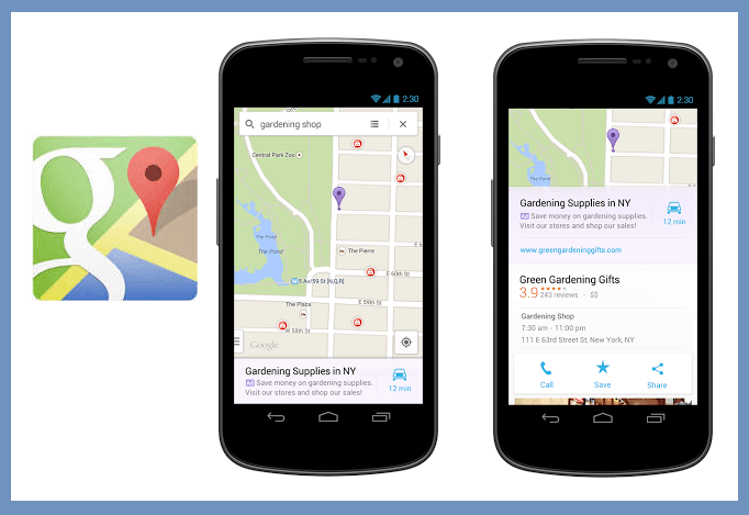 Relevant Local Ads Now Appear on Google Maps