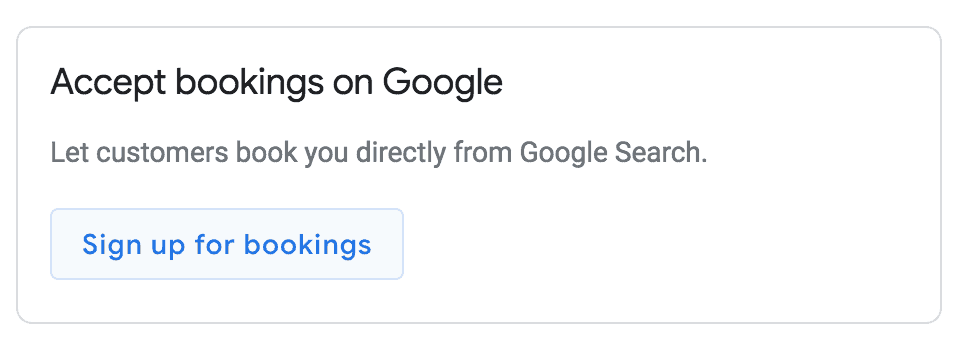 google my business sign up for bookings google my business sign up for bookings