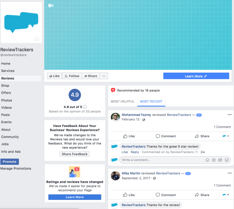 facebook review business