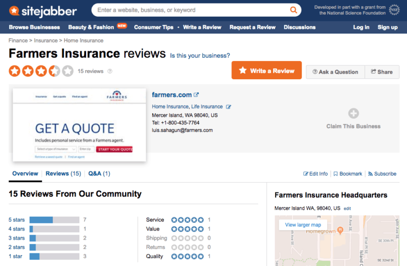 insurance reviews