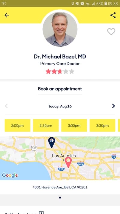 zocdoc reviews schedule step 4