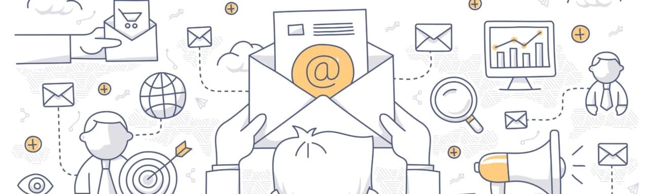 an image of multiple elements that go into email customer service best practices