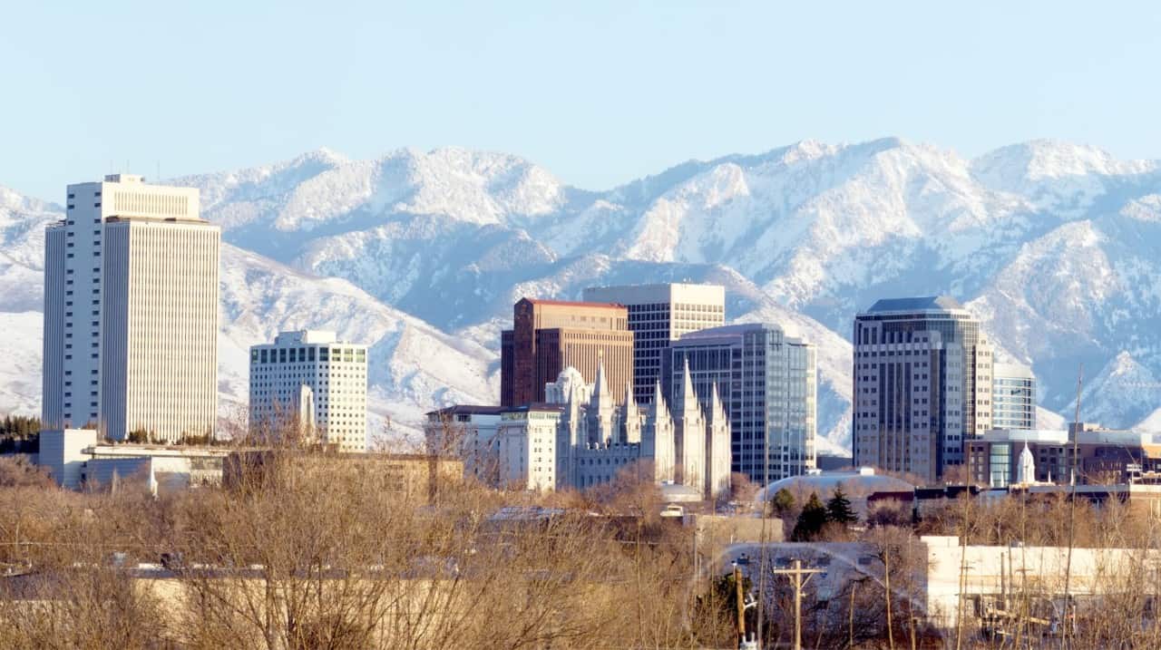 a skyline of salt lake city utah to introduce some of the top rated restaurants in salt lake city