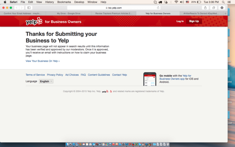 Yelp Business How to Claim Your Page