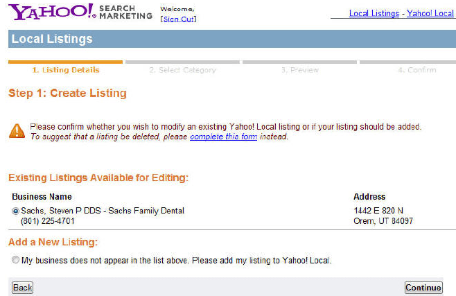 how to claim your business on yahoo local reviewtrackers yahoo local listings