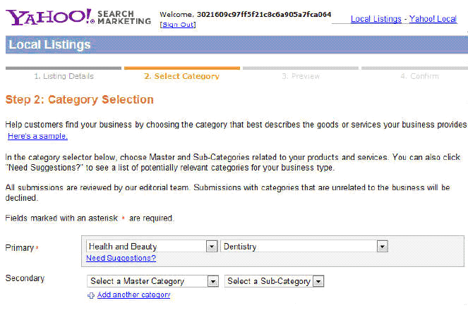 claim business yahoo local 8