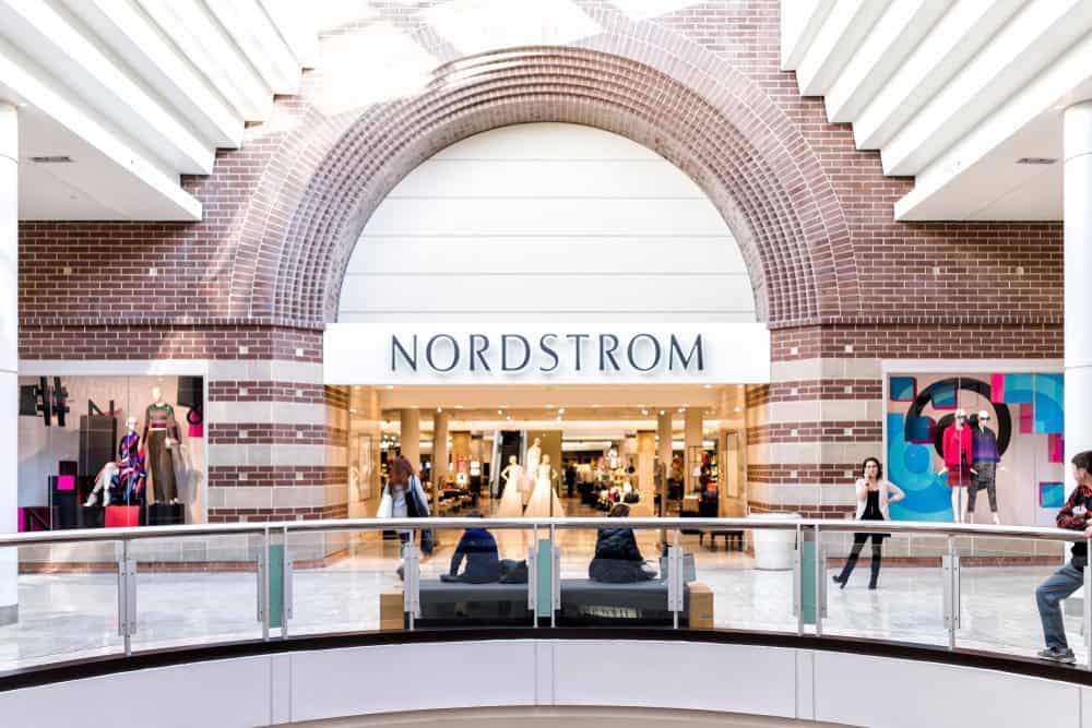 photo of Nordstrom store sign entrance shop in Fairfax, Virginia