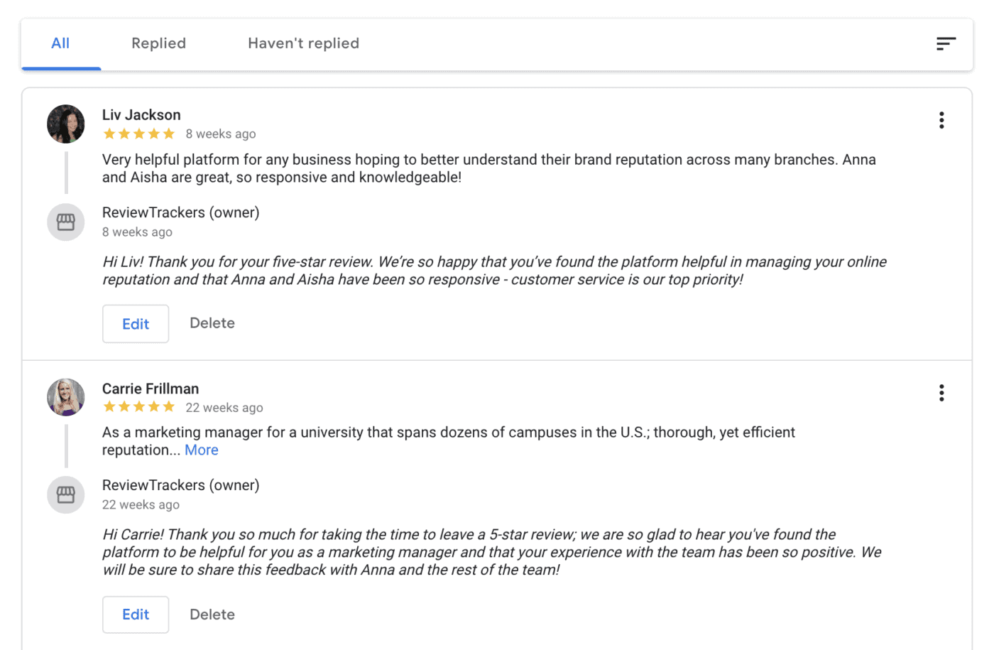 Google Reviews The Complete Guide for Businesses ReviewTrackers