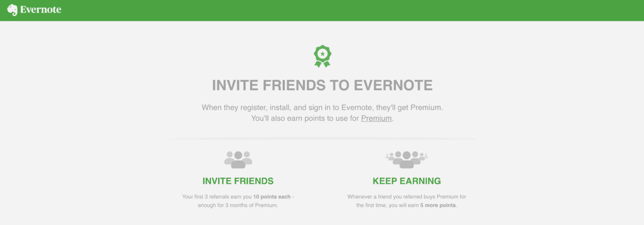 evernote referral program - building customer loyalty