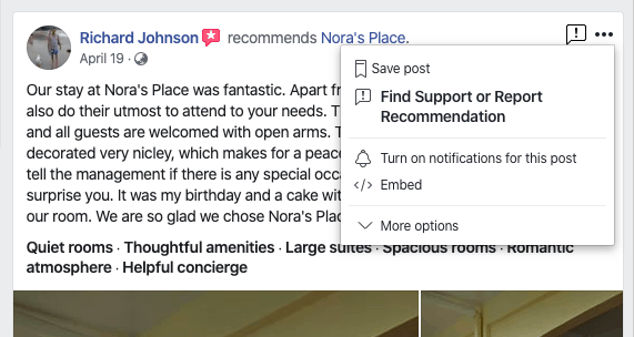 facebook review widget