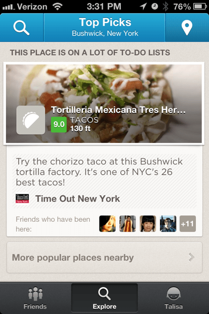 foursquare ratings tracker