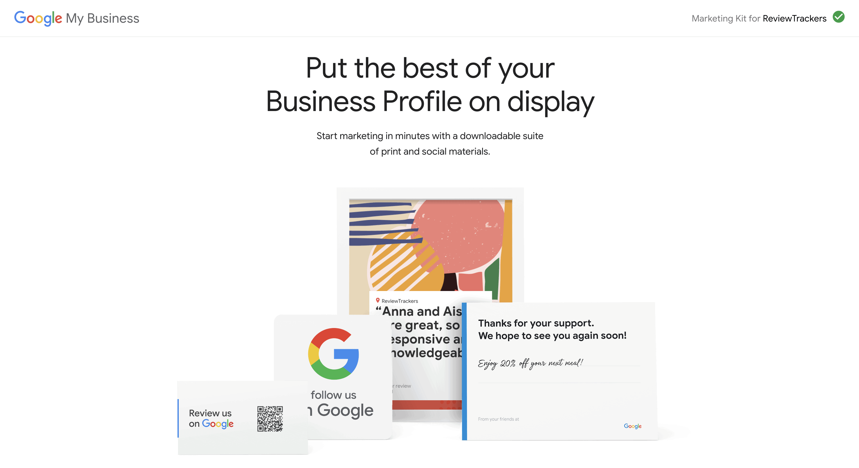 For your Business Google round sticker 
