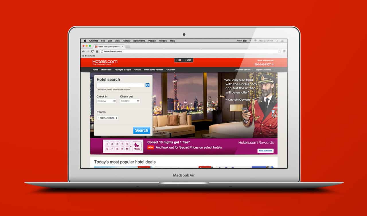 Hospitality marketing FAQ hotels.com