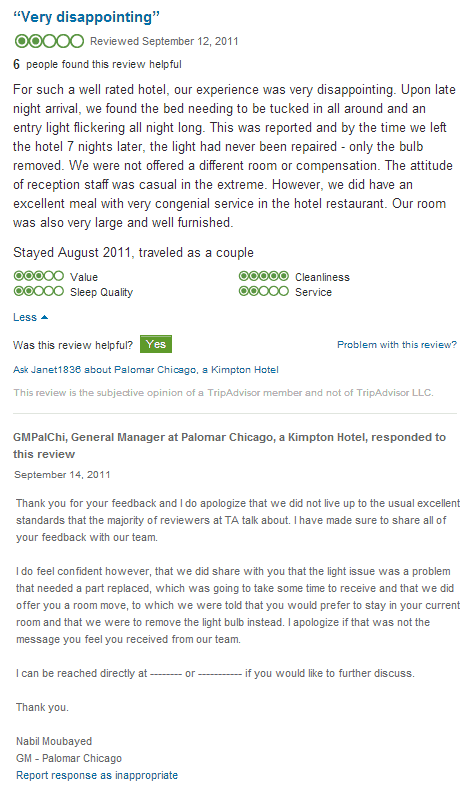 hotel online review monitoring palomar Case Studies: Examples of Hotels Applying Best Practices in Responding to Bad TripAdvisor Reviews