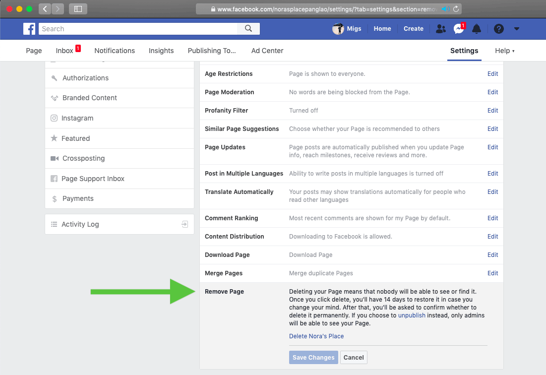 How to Delete a Facebook Business Page - ReviewTrackers
