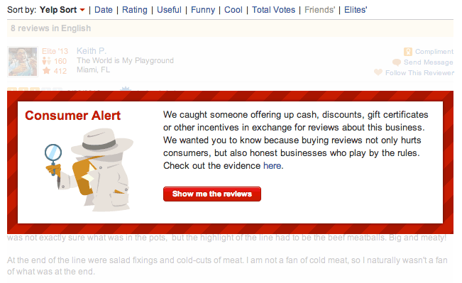 manage yelp reviews
