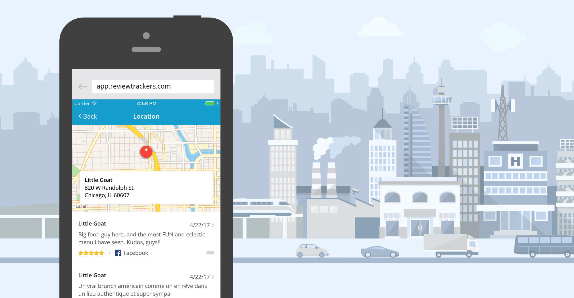 Business reputation management software built for on-the-go