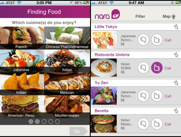 nara restaurant reviews aggregator Recommendation Platform Nara Goes Mobile, Suggesting Restaurants Based On Your Tastes & Not Just on Others’ Reviews