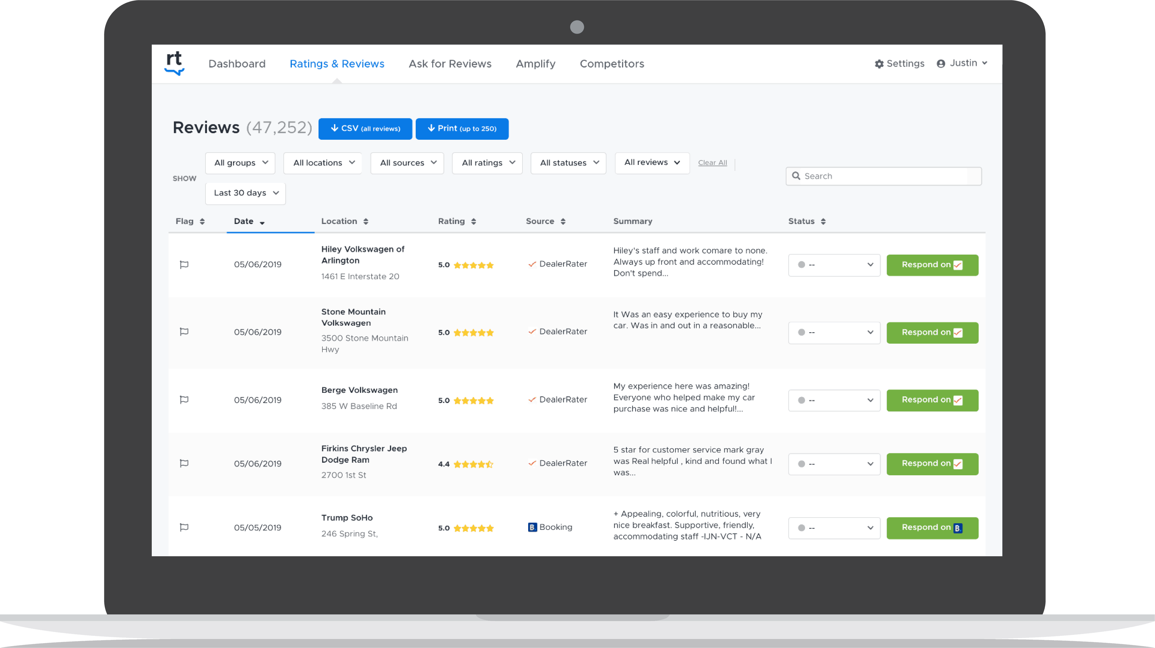 100+ review sites. Greater visibility.