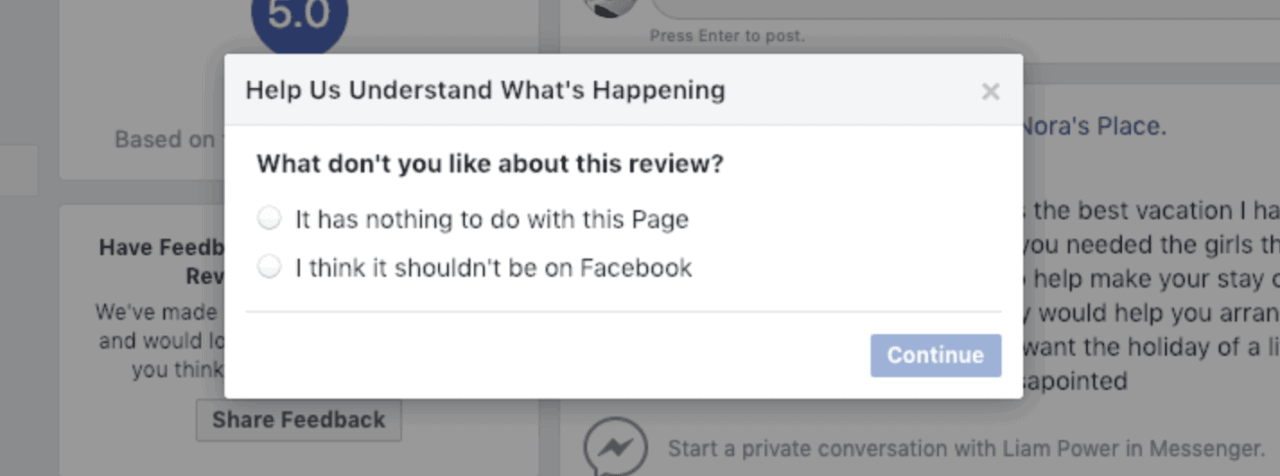 report review on facebook