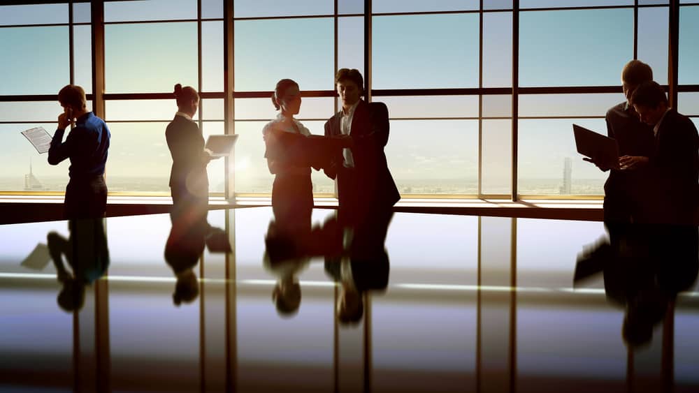 Team of business people