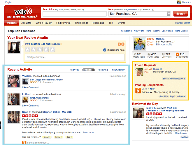 yelp homepage update 2